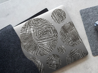 boring class abstract geometric DIY Laptop Stickers