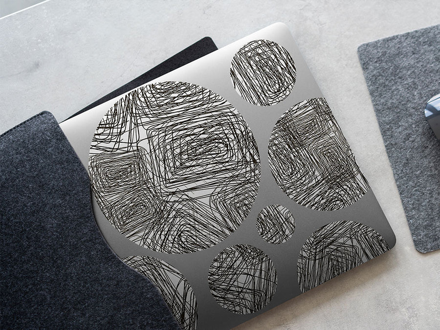 boring class abstract geometric DIY Laptop Stickers