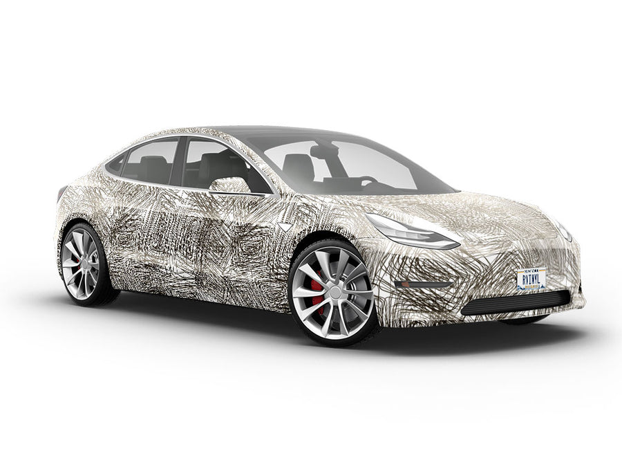 Boring Class Abstract Vehicle Vinyl Wrap