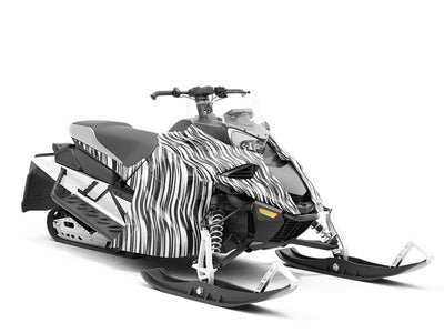 Borracha Zebra Custom Wrapped Snowmobile