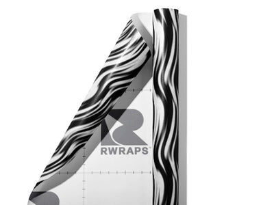 Borracha Zebra Wrap Film Sheets~Rwraps Series 914 Borracha Zebra Scrolled Sheet~5