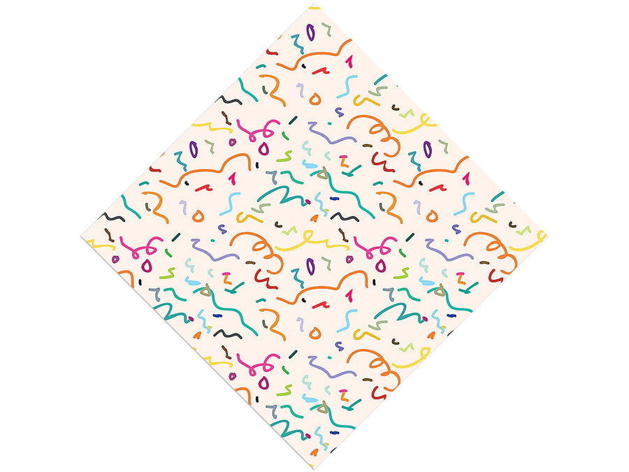 Borrowed String Abstract Vinyl Wrap Pattern