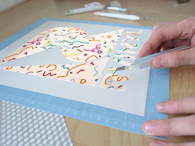 borrowed string abstract geometric Easy Weed Craft Vinyl
