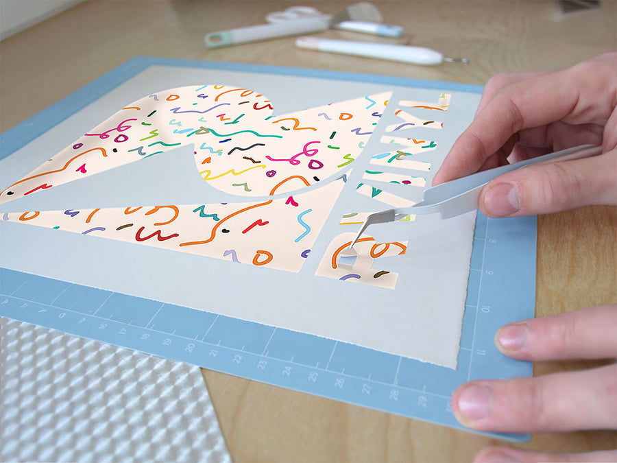 borrowed string abstract geometric Easy Weed Craft Vinyl