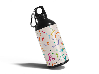 borrowed string abstract geometric Water Bottle DIY Stickers