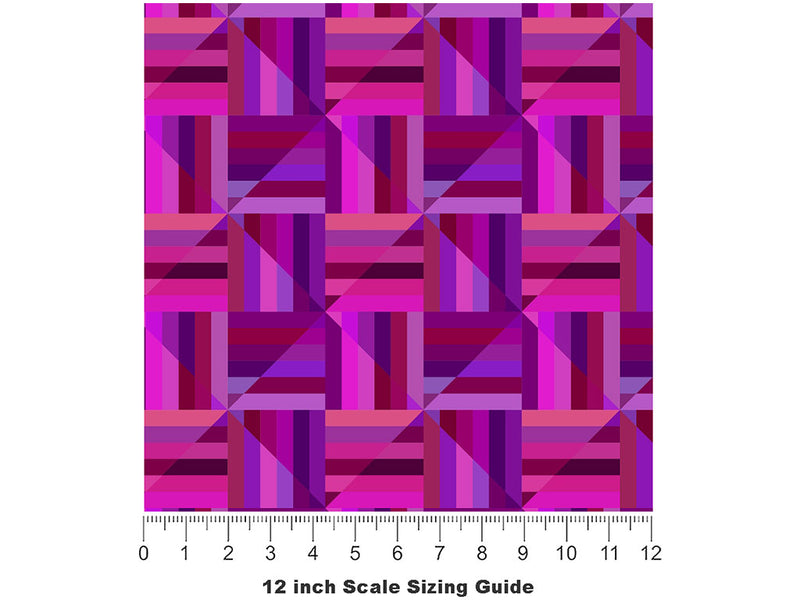 Boss Jokes Mosaic Vinyl Film Pattern Size 12 inch Scale~Rwraps Boss Jokes Mosaic Sizing Chart~2