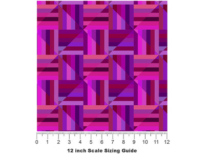 Boss Jokes Mosaic Vinyl Film Pattern Size 12 inch Scale~Rwraps Boss Jokes Mosaic Sizing Chart~2