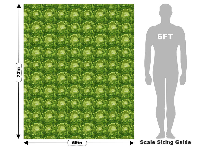 Boston Butterhead Vegetable Vehicle Wrap Scale~Rwraps Series 914 Boston Butterhead Vegetable Measurements~1