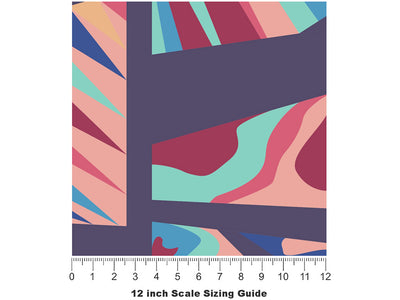 Botch Weld Mosaic Vinyl Film Pattern Size 12 inch Scale~Rwraps Botch Weld Mosaic Sizing Chart~2