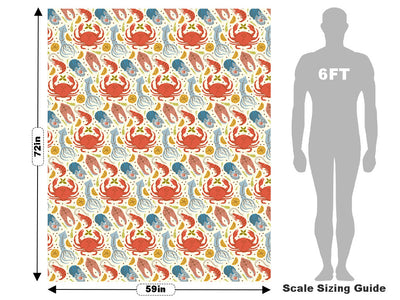 Bottom Feeders Marine Life Vehicle Wrap Scale~Rwraps Series 914 Bottom Feeders Marine Life Measurements~1
