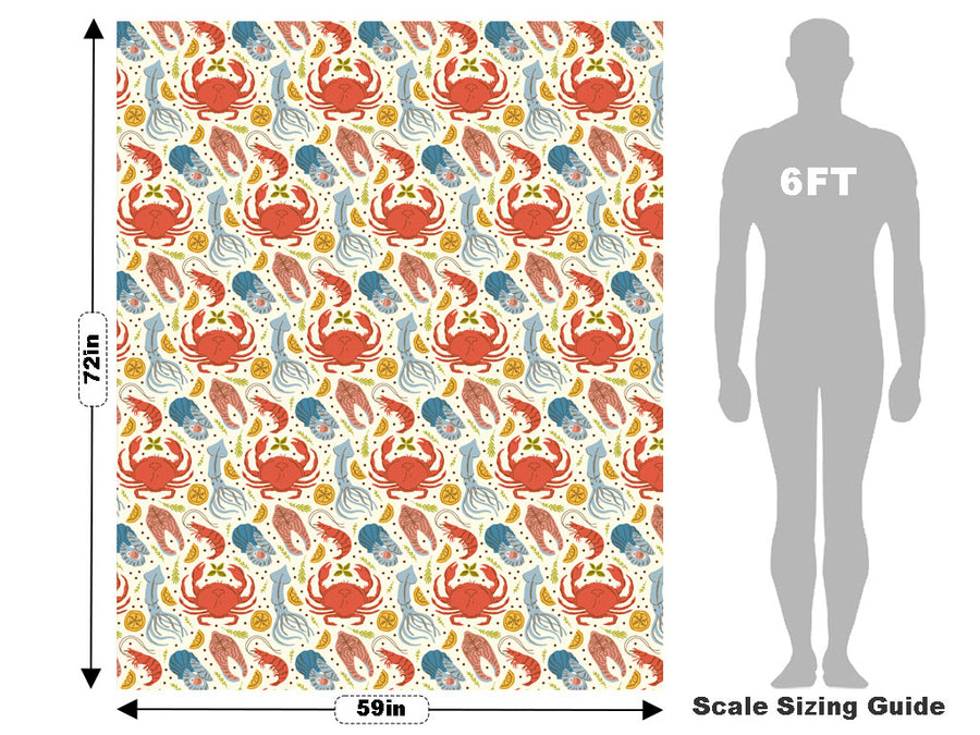 Bottom Feeders Marine Life Vehicle Wrap Scale~Rwraps Series 914 Bottom Feeders Marine Life Measurements~1