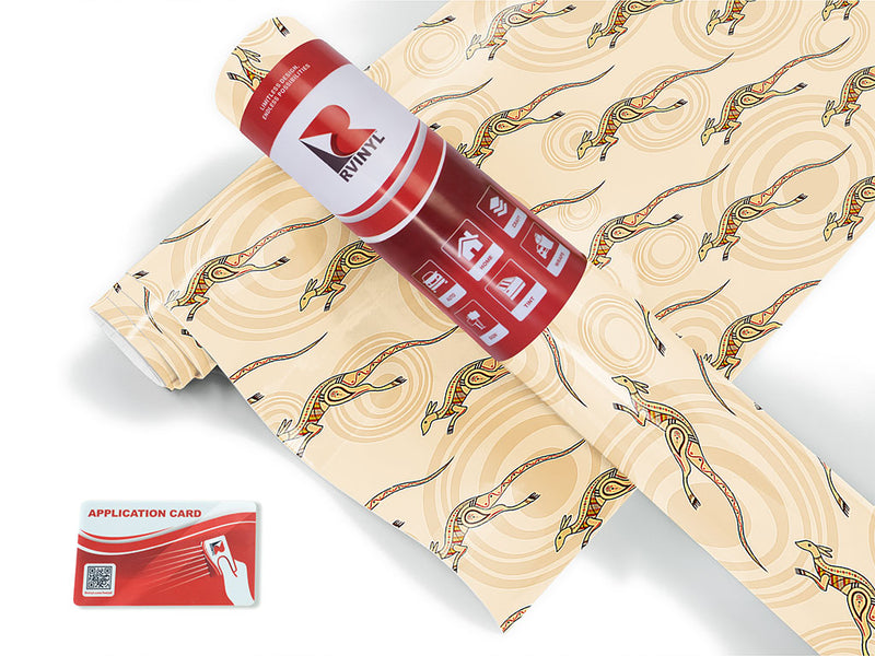 bounding away animal Craft Vinyl Roll