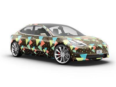 Bowling Alley Mosaic Vehicle Vinyl Wrap