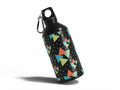 bowling alley mosaic Water Bottle DIY Stickers