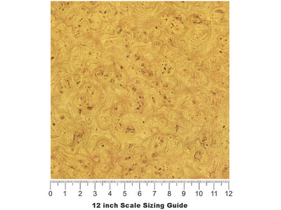 Box Elder-Burlwood Woodgrain Vinyl Film Pattern Size 12 inch Scale~Rwraps Box Elder-Burlwood Woodgrain Sizing Chart~3