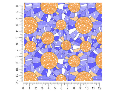 boys disco mosaic 1ft x 1ft Craft Sheets