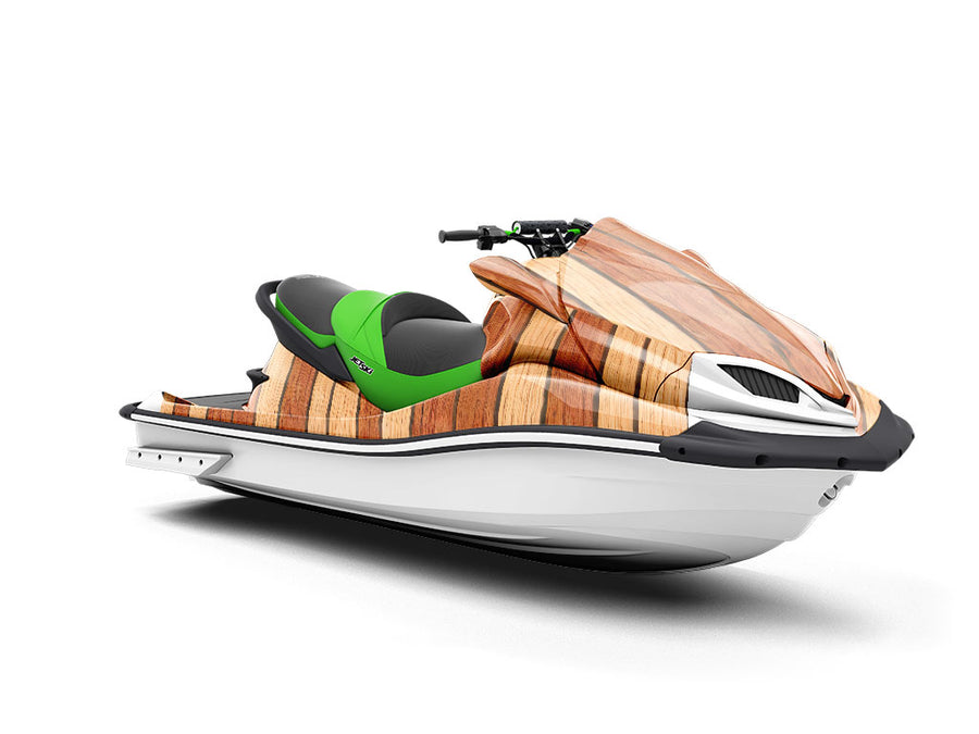 Brandy  Wood Plank Jet Ski Vinyl Customized Wrap