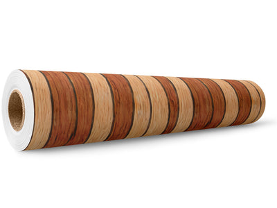 Brandy  Wood Plank Wrap Film Wholesale Roll~Rwraps Series 914 Digitally Printed Vinyl Roll~5