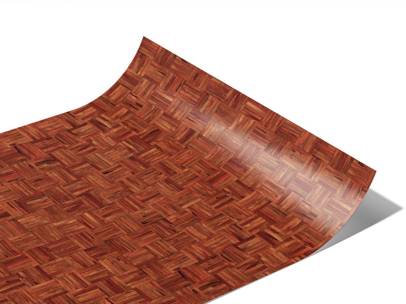 Brandy Stain Wooden Parquet Vinyl Wraps~Rwraps Series 914 Digitally Printed Vinyl Wrap~1
