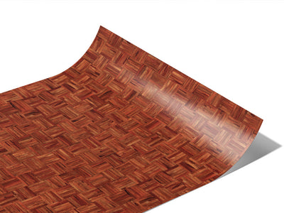 Brandy Stain Wooden Parquet Vinyl Wraps~Rwraps Series 914 Digitally Printed Vinyl Wrap~1