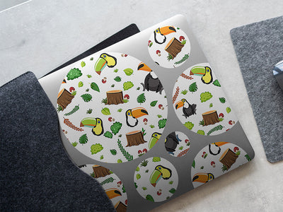 brazilian jungle bird DIY Laptop Stickers