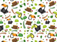 Brazilian Jungle Birds Vinyl Wrap Pattern~Rwraps Series 914 Digitally Printed Vinyl Wrap~0