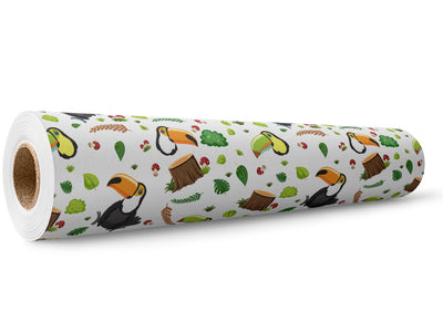Brazilian Jungle Birds Wrap Film Wholesale Roll~Rwraps Series 914 Digitally Printed Vinyl Roll~5