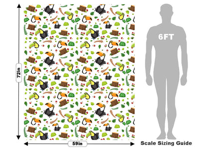 Brazilian Jungle Birds Vehicle Wrap Scale~Rwraps Series 914 Brazilian Jungle Birds Measurements~1