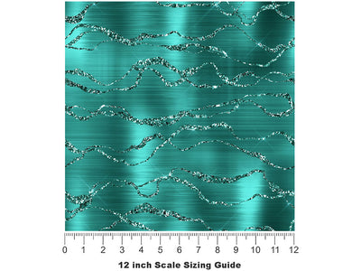 Brazilian Parure Gemstone Vinyl Film Pattern Size 12 inch Scale~Rwraps Brazilian Parure Gemstone Sizing Chart~2