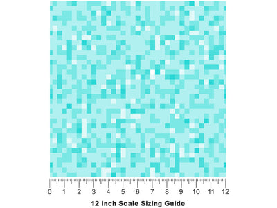 Breakfast at Tiffany Pixel Vinyl Film Pattern Size 12 inch Scale~Rwraps Breakfast at Tiffany Pixel Sizing Chart~2