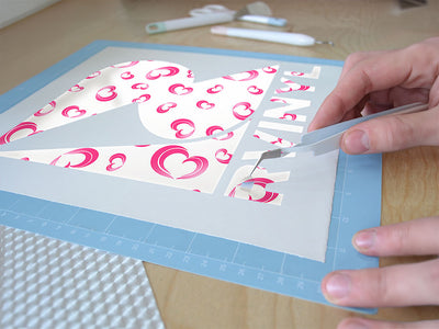 breezy romance heart Easy Weed Craft Vinyl