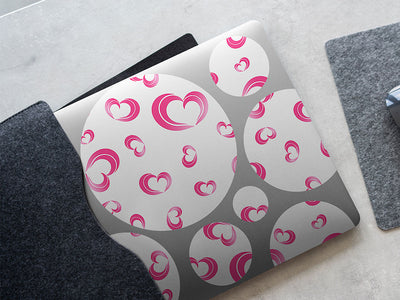 breezy romance heart DIY Laptop Stickers