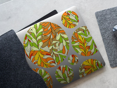 briar moss floral DIY Laptop Stickers