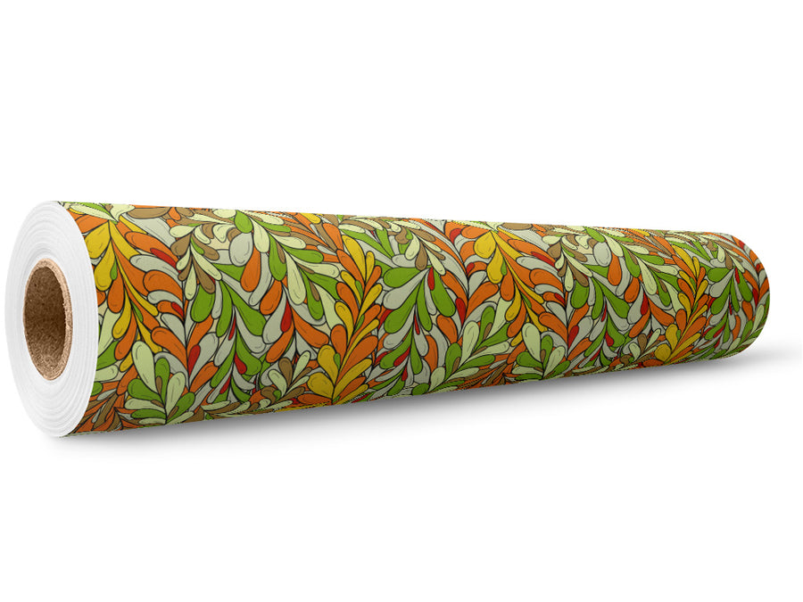 Briar Moss Floral Wrap Film Wholesale Roll~Rwraps Series 914 Digitally Printed Vinyl Roll~5