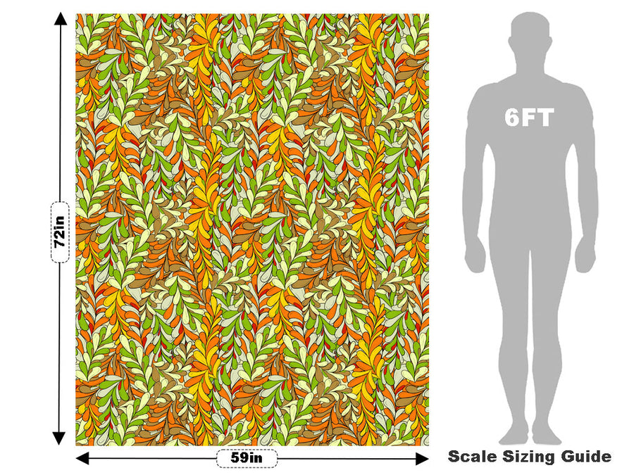 Briar Moss Floral Vehicle Wrap Scale~Rwraps Series 914 Briar Moss Floral Measurements~1