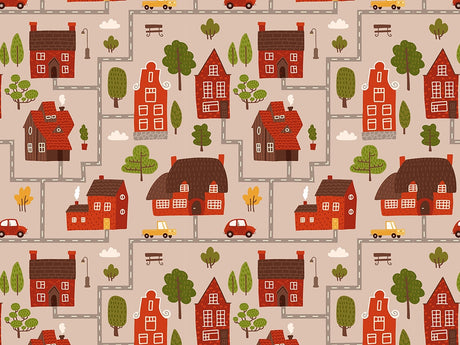 Brick Buildings Cityscape Vinyl Wrap Pattern~Rwraps Series 914 Digitally Printed Vinyl Wrap~0
