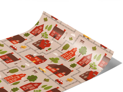 Brick Buildings Cityscape Vinyl Wraps~Rwraps Series 914 Digitally Printed Vinyl Wrap~1