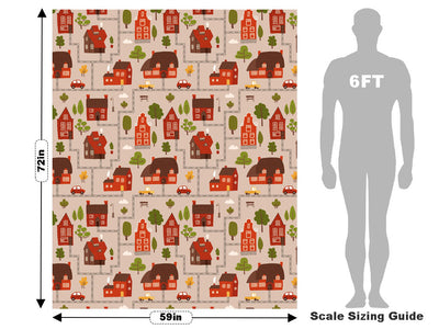 Brick Buildings Cityscape Vehicle Wrap Scale~Rwraps Series 914 Brick Buildings Cityscape Measurements~2