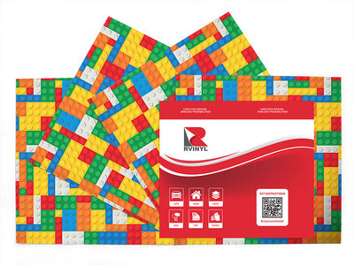 brick layer toy room Craft Vinyl Sheet Pack