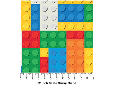 Brick Layer Toy Room Vinyl Film Pattern Size 12 inch Scale~Rwraps Brick Layer Toy Room Sizing Chart~2
