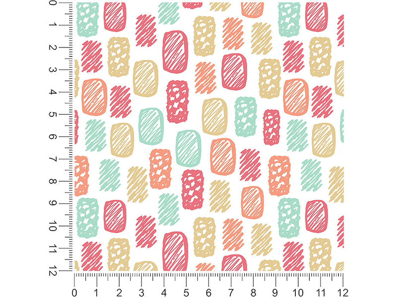 brick wall abstract geometric 1ft x 1ft Craft Sheets