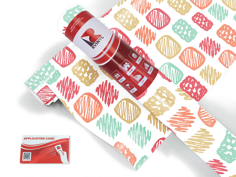 brick wall abstract geometric Craft Vinyl Roll