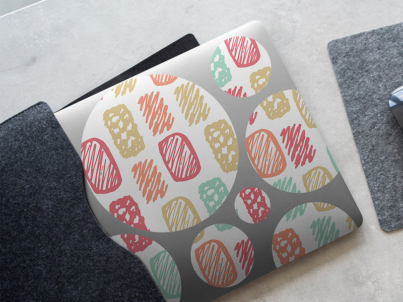 brick wall abstract geometric DIY Laptop Stickers