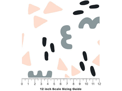 Brief Cameo Abstract Vinyl Film Pattern Size 12 inch Scale~Rwraps Brief Cameo Abstract Sizing Chart~2