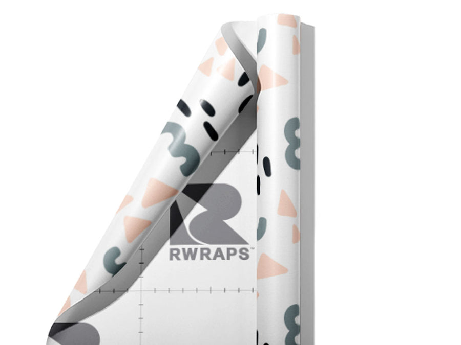 Brief Cameo Abstract Wrap Film Sheets~Rwraps Series 914 Brief Cameo Abstract Scrolled Sheet~3