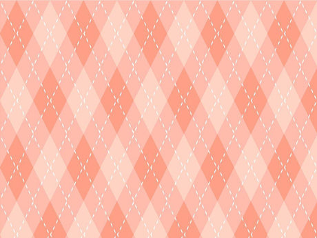 Bright Coral Argyle Vinyl Wrap Pattern~Rwraps Series 914 Digitally Printed Vinyl Wrap~0
