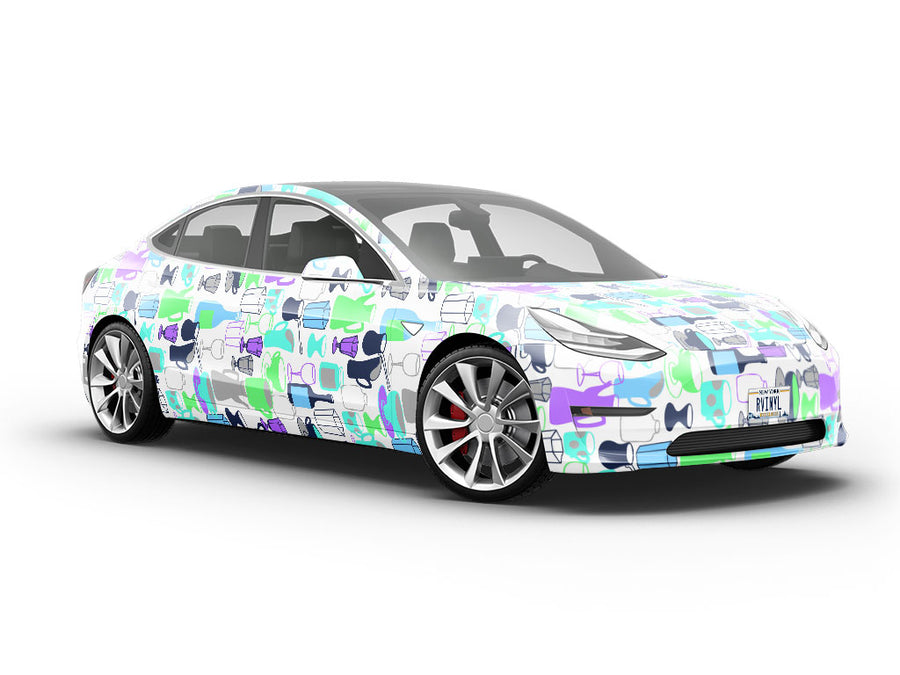 Bright Decanters Alcohol Vehicle Vinyl Wrap