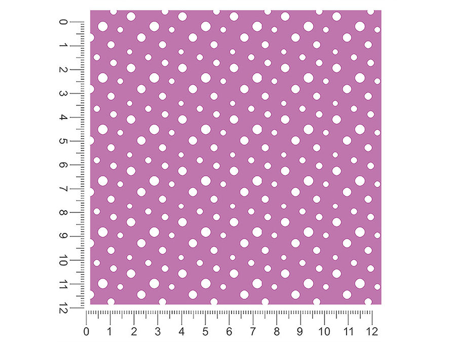 bright lilac polka dot 1ft x 1ft Craft Sheets