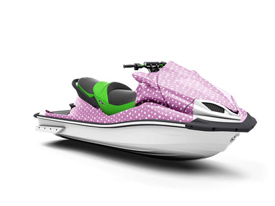 Bright Lilac Polka Dot Jet Ski Vinyl Customized Wrap