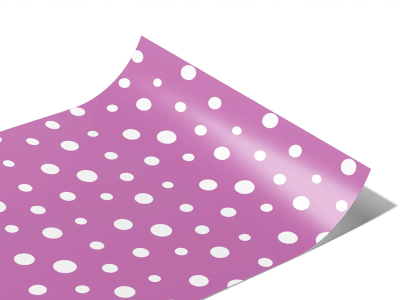 Bright Lilac Polka Dot Vinyl Wraps~Rwraps Series 914 Digitally Printed Vinyl Wrap~0